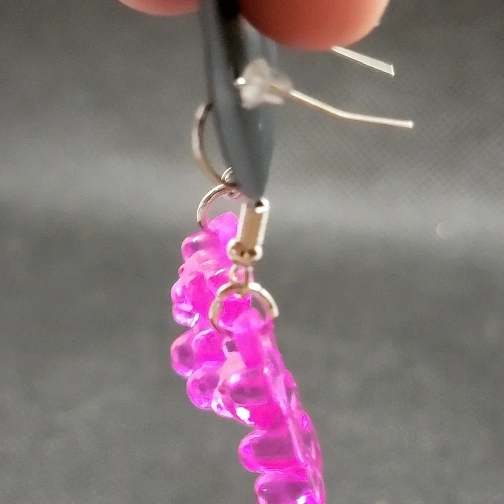 Pink Gummy Bear Earrings
